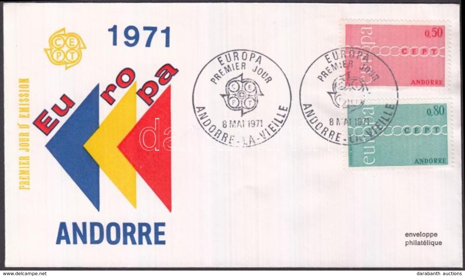 1971 Europa CEPT Sor FDC-n Mi 232-233 - Autres & Non Classés