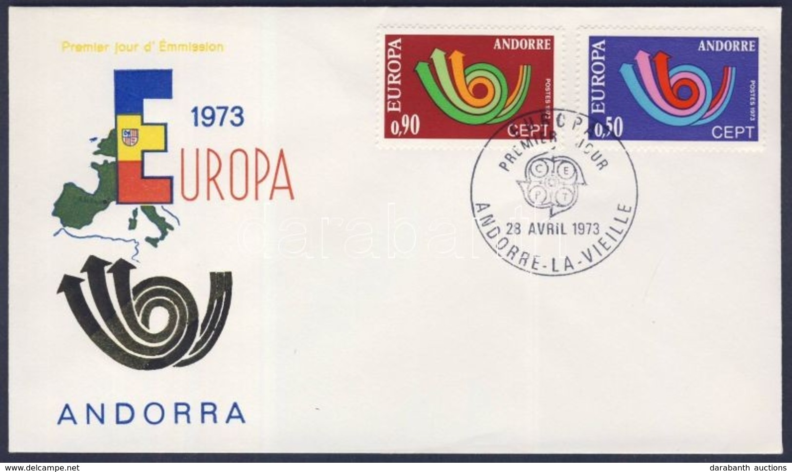 1973 Europa CEPT FDC Mi 247-248 - Other & Unclassified