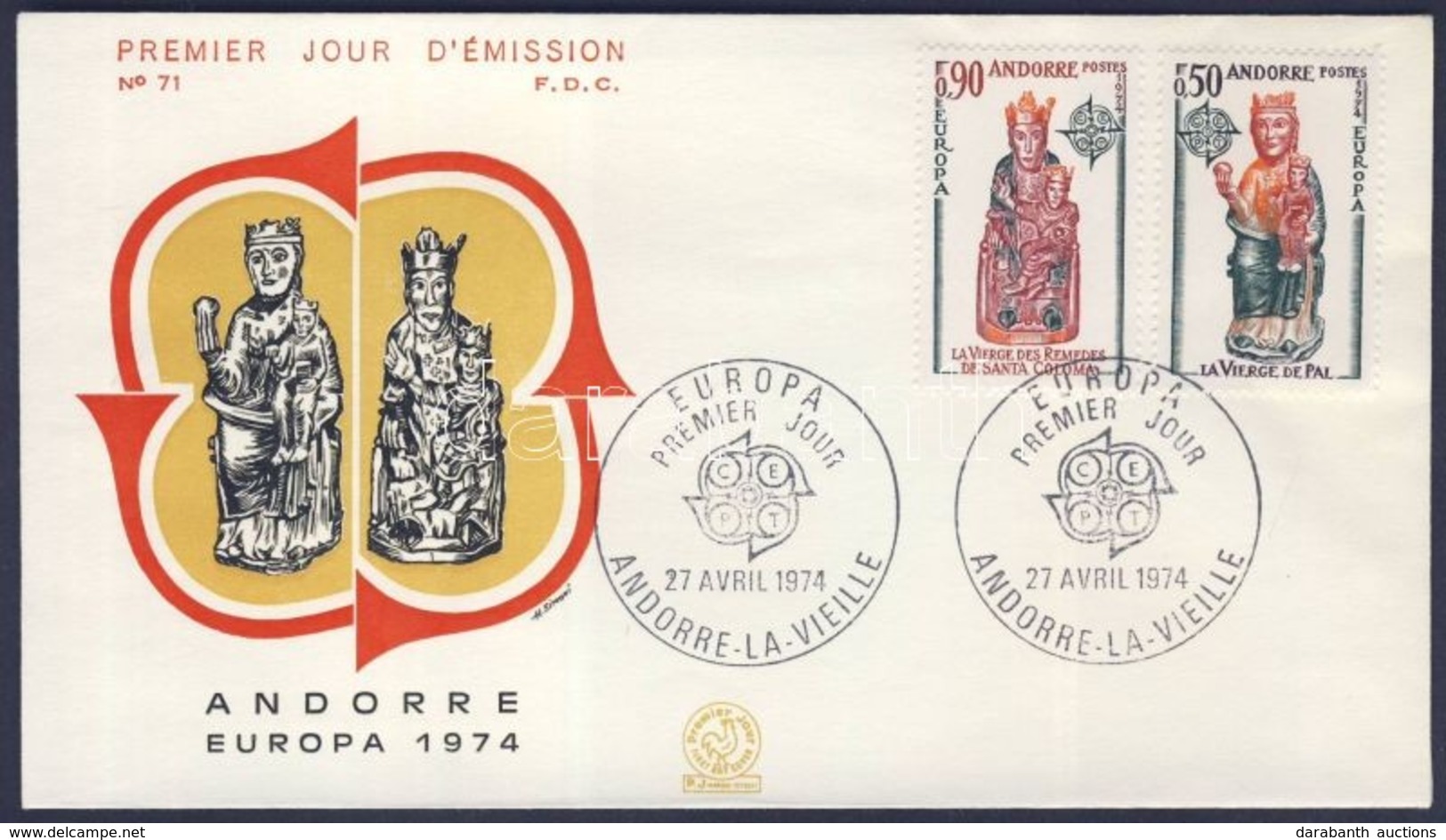 1974 Europa CEPT FDC Mi 258-259 - Other & Unclassified