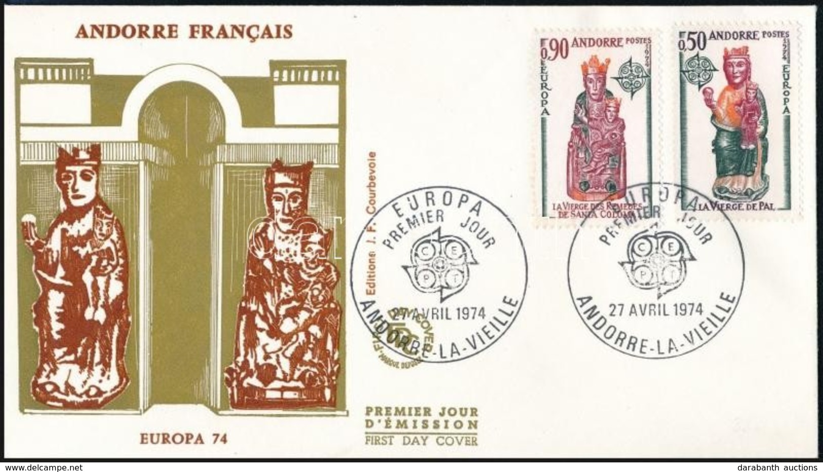 1974 Europa CEPT Sor Mi 258-259 FDC-n - Autres & Non Classés