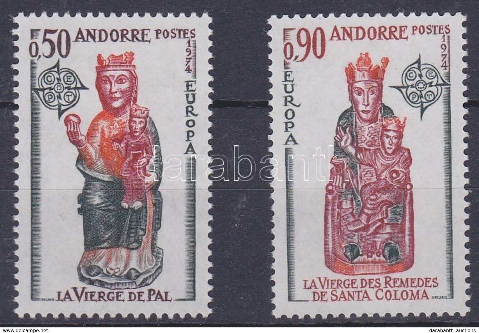 ** 1974 Europa CEPT Szobrok Mi 258-259 - Andere & Zonder Classificatie