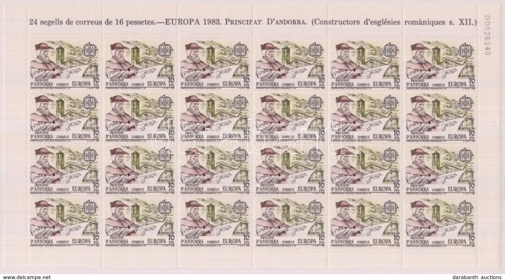 ** 1983 Europa CEPT Kisív Sor Mi 165-166 - Autres & Non Classés