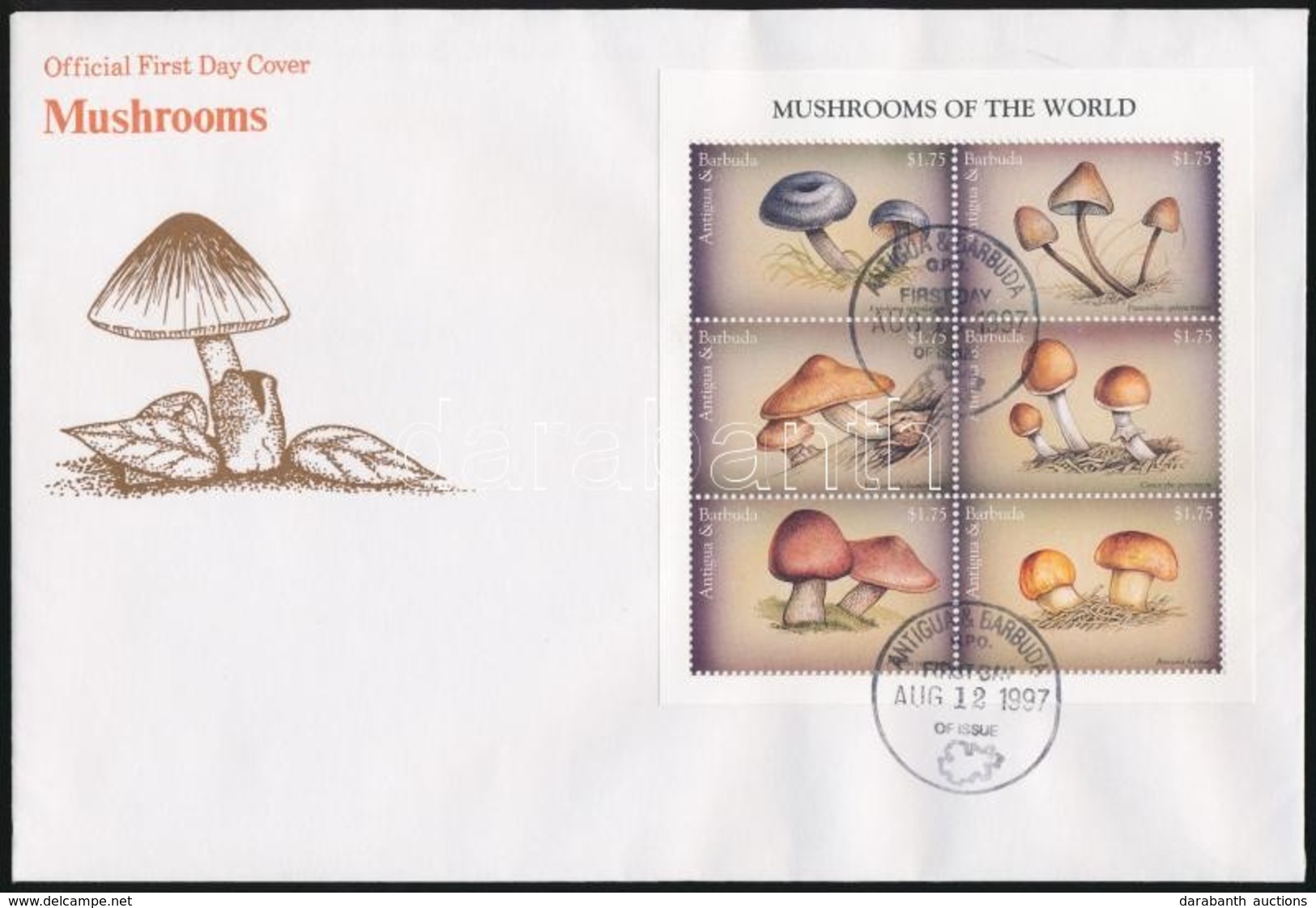 1997 Gomba Sor Mi 2551-2556 + Kisívsor Mi 2557-2562 + Blokksor Mi 372-373 4 Db FDC-n - Other & Unclassified