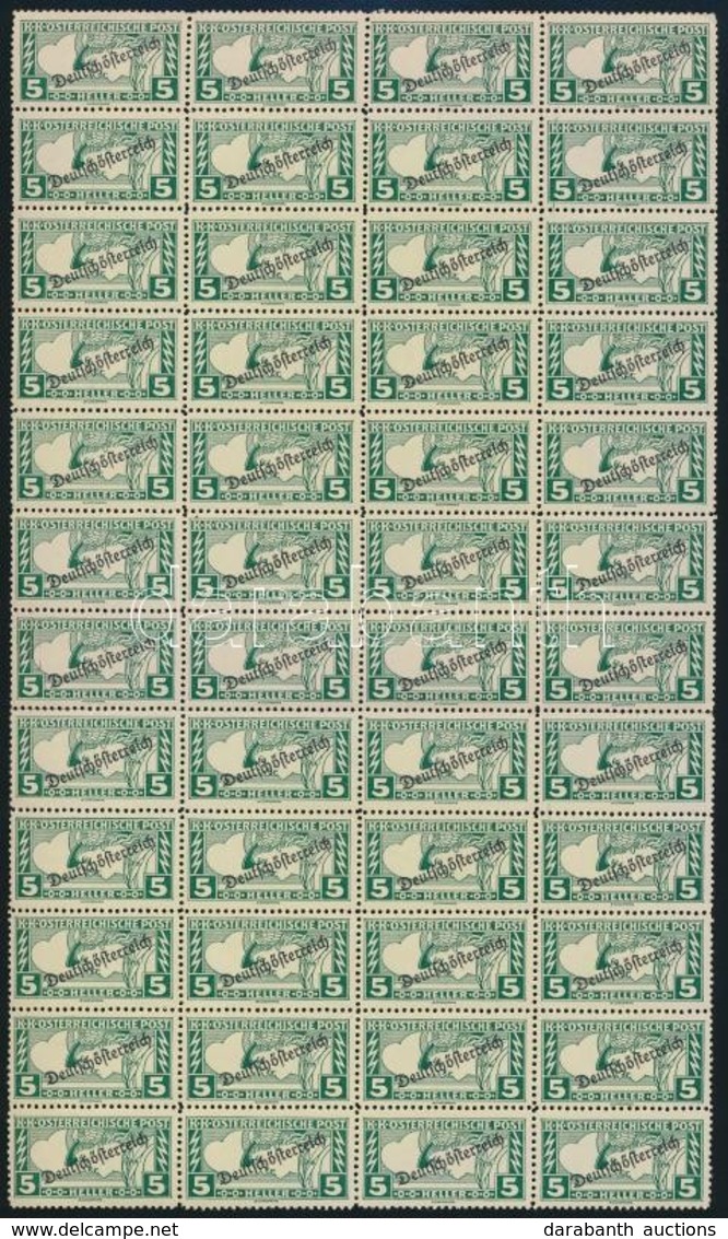 ** 1919 Merkúr Felülnyomással 48-as összefüggésben Mi 253 A (Mi EUR 19,20) - Other & Unclassified