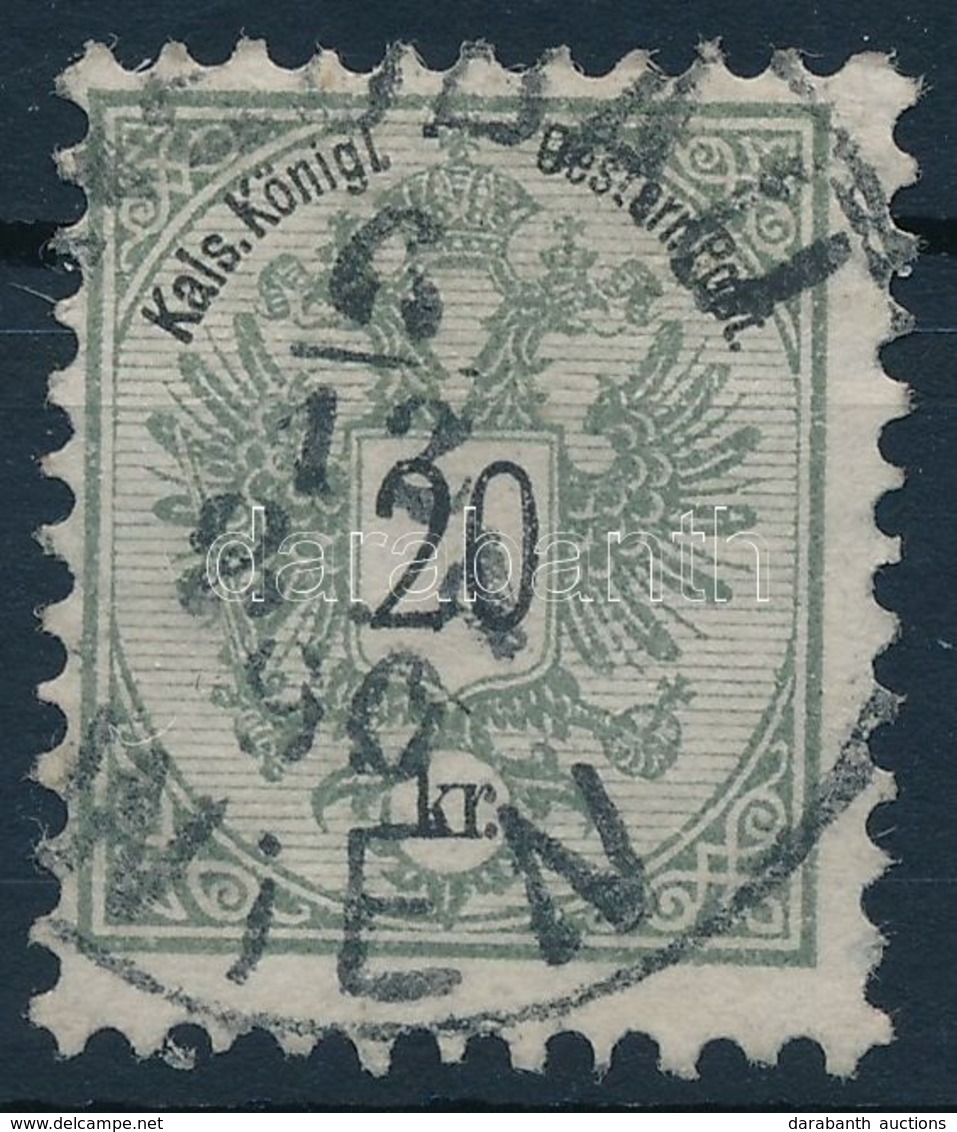 O Ausztria 1883 20kr 10 1/2 Fogazással Mi 48 D 'WIEN' (Mi EUR 400,-) - Autres & Non Classés