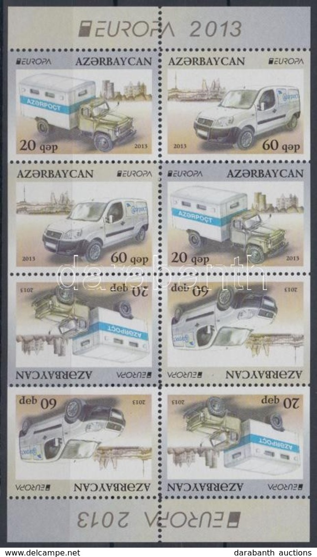 ** 2013 Europa CEPT Postai Járművek Bélyegfüzetlap Mi 973D-974D - Autres & Non Classés