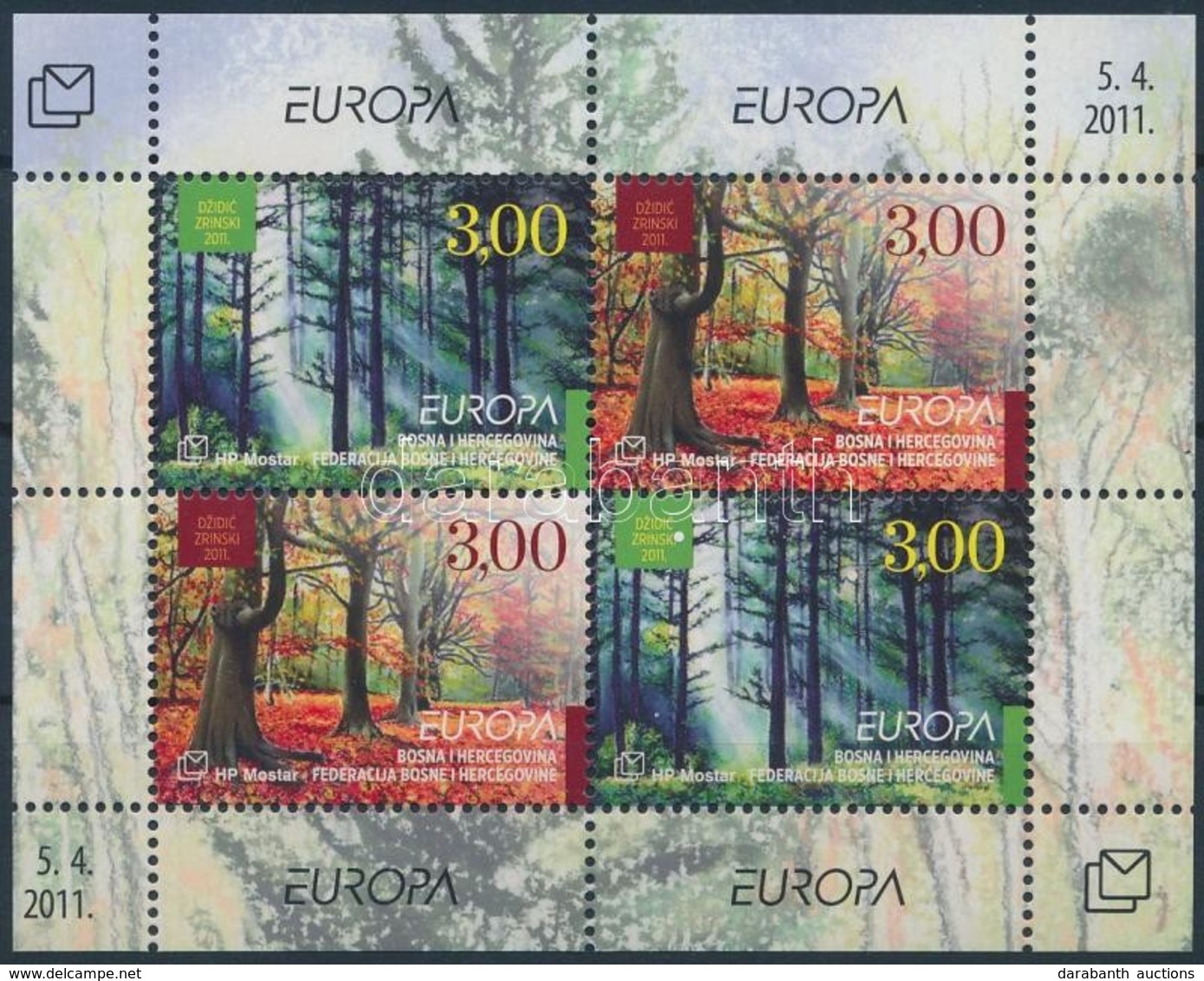 ** 2010 Europa CEPT Az Erdő Blokk Mi 23 - Other & Unclassified