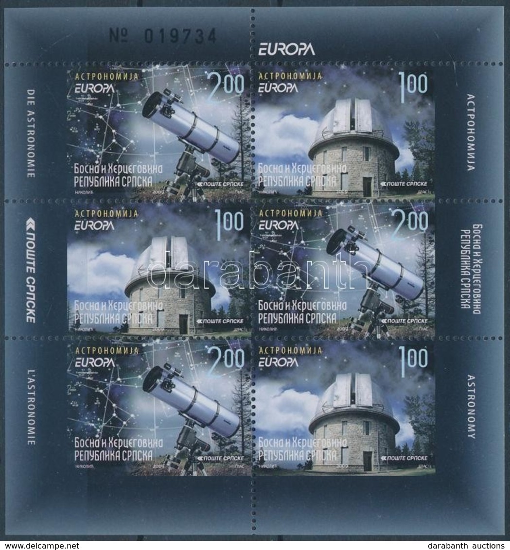 ** 2009 Europa CEPT Csillagászat Bélyegfüzetlap Mi H-Blatt 12 - Autres & Non Classés