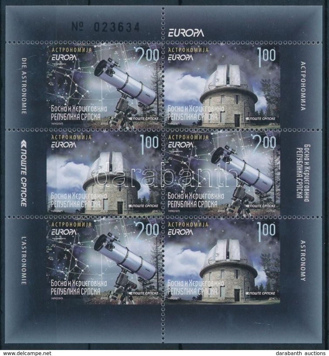 ** 2009 Europa CEPT: Csillagászat Bélyegfüzetlap Mi H-Blatt 12 - Other & Unclassified