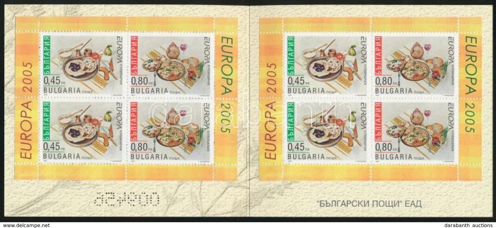 ** 2005 Europa CEPT, Gasztronómia Bélyegfüzet MH 4 (Mi 4704-4705) - Autres & Non Classés