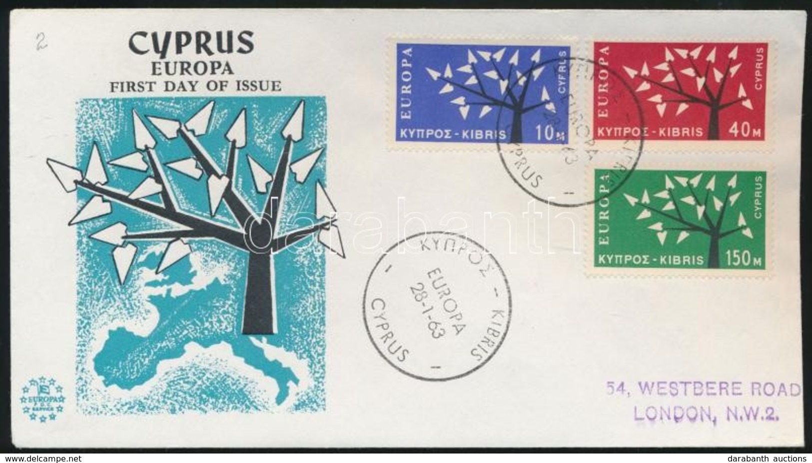 1963 Europa CEPT Sor Mi 215-217 FDC - Other & Unclassified