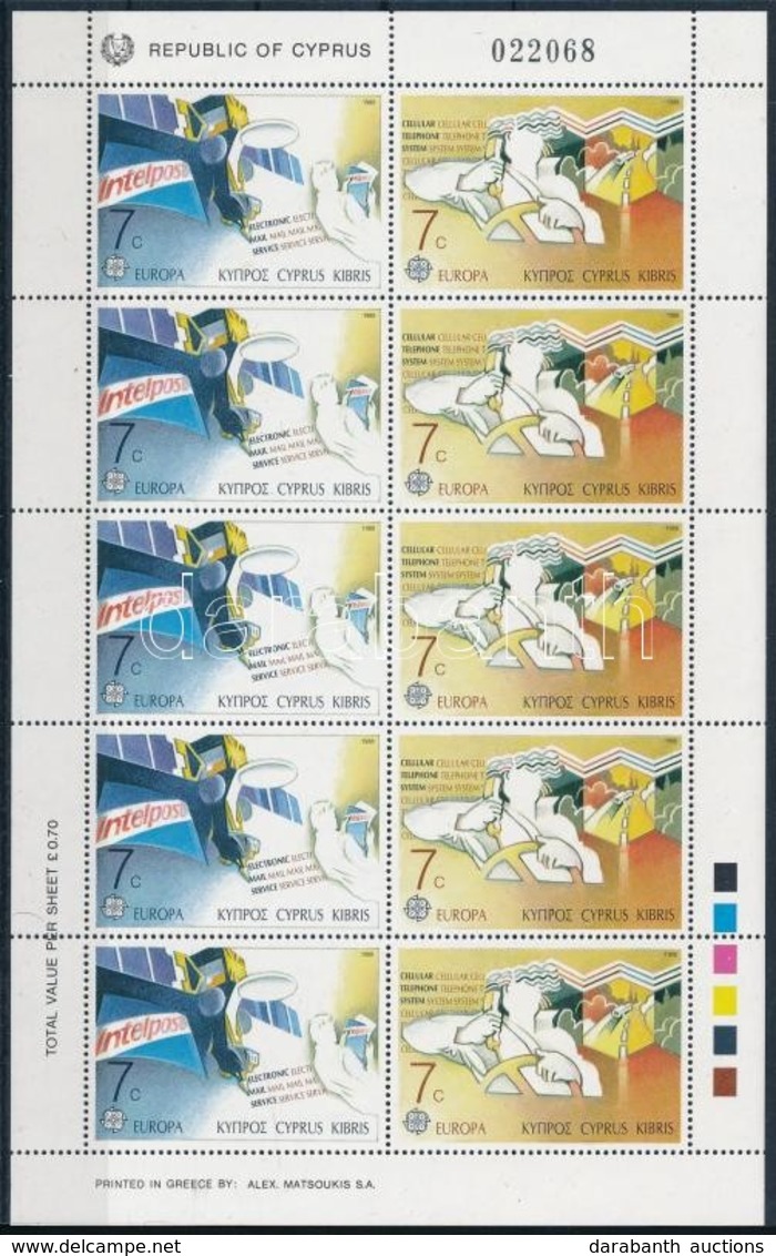 ** 1988 Europa CEPT: Szállítóeszközök Kisívsor Mi 695-698 - Autres & Non Classés