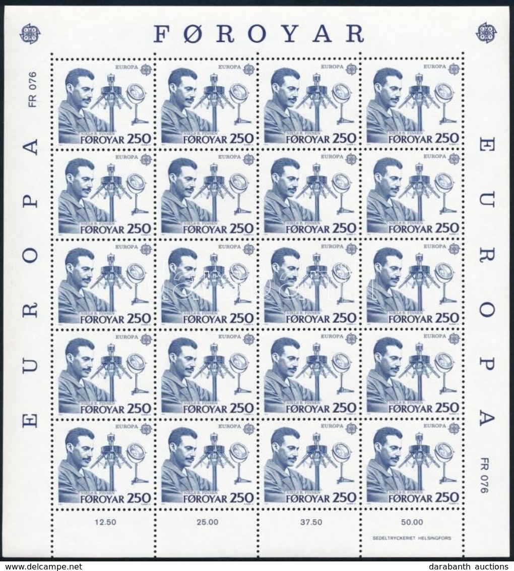 ** 1983 Europa CEPT: Az Emberi Elme Nagy Alkotásai Kisív Sor Mi 84-85 - Other & Unclassified