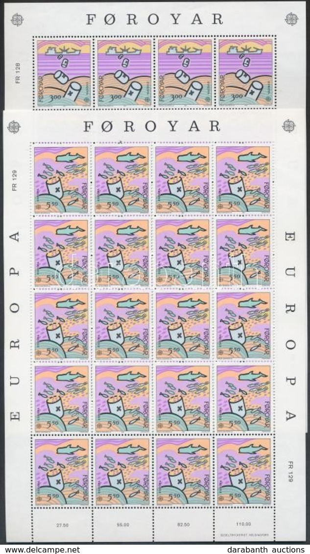 ** 1986 Europa CEPT Természet- és Környezetvédelem Kisívsor Mi 134-135 - Autres & Non Classés