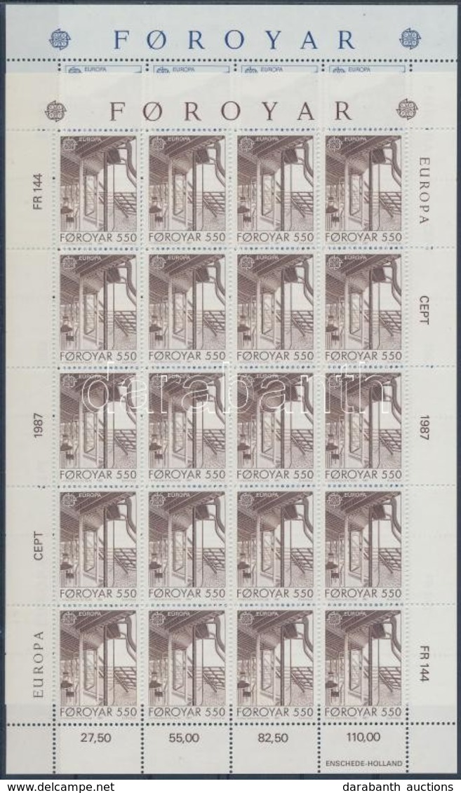 ** 1987 Europa CEPT építészet Kisívsor Mi 149-150 - Autres & Non Classés