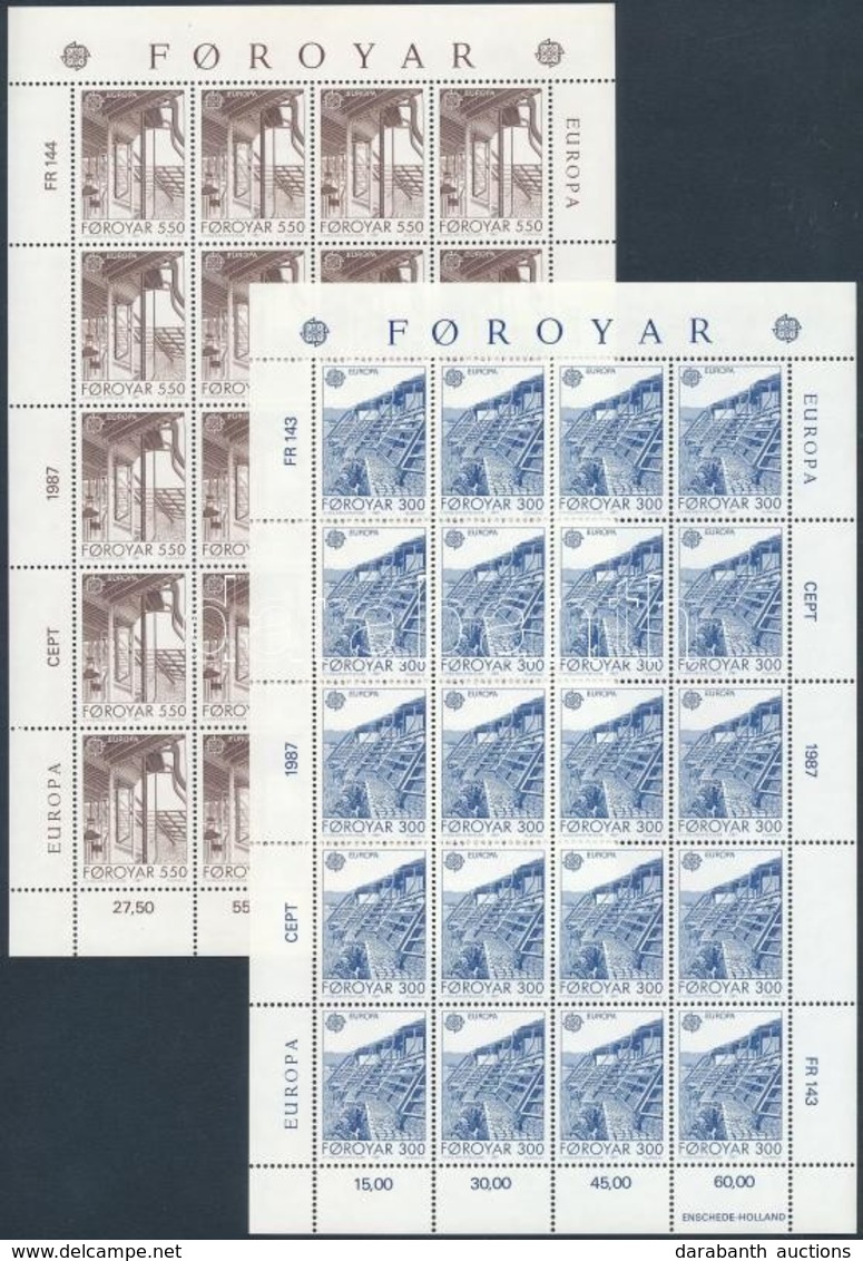 ** 1987 Europa CEPT: Modern építészet Kisívsor Mi 149-150 - Autres & Non Classés