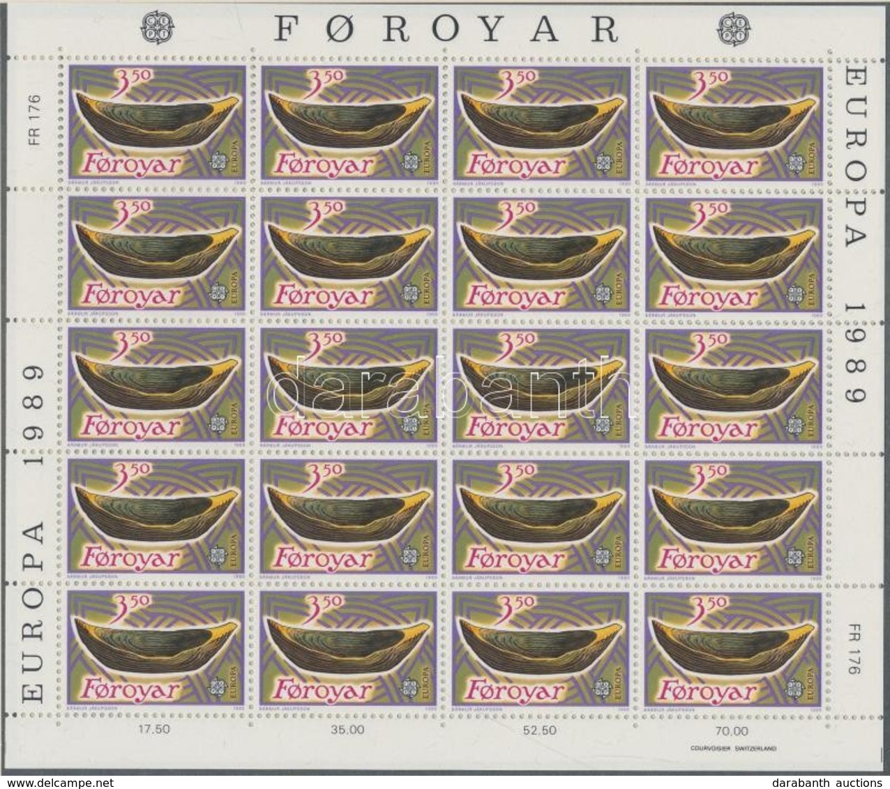 ** 1989 Europa CEPT Gyerekjátékok Kisív Sor Mi 184-185 - Autres & Non Classés