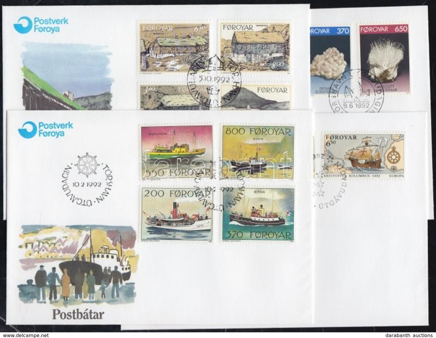 1992 5 Db FDC Mi 227-222 - Other & Unclassified