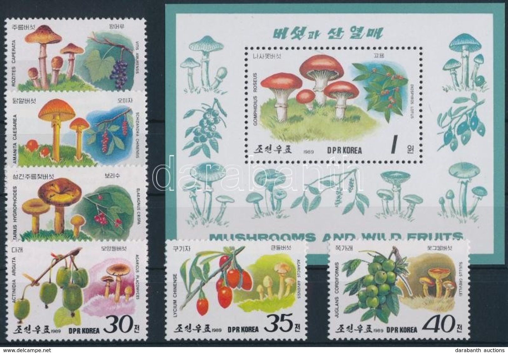 ** 1989 Gombák és Gyümölcsök + 3 Db FDC Mi 2999-3004 + Blokk Mi 244 - Other & Unclassified