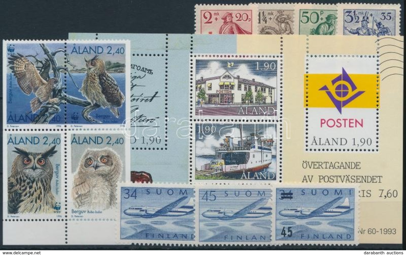 ** 1940 2 Klf Sor + 2 Klf önálló érték + 1 Blokk,
2 Diff. Set + 2 Diff Value + 1 Block - Autres & Non Classés