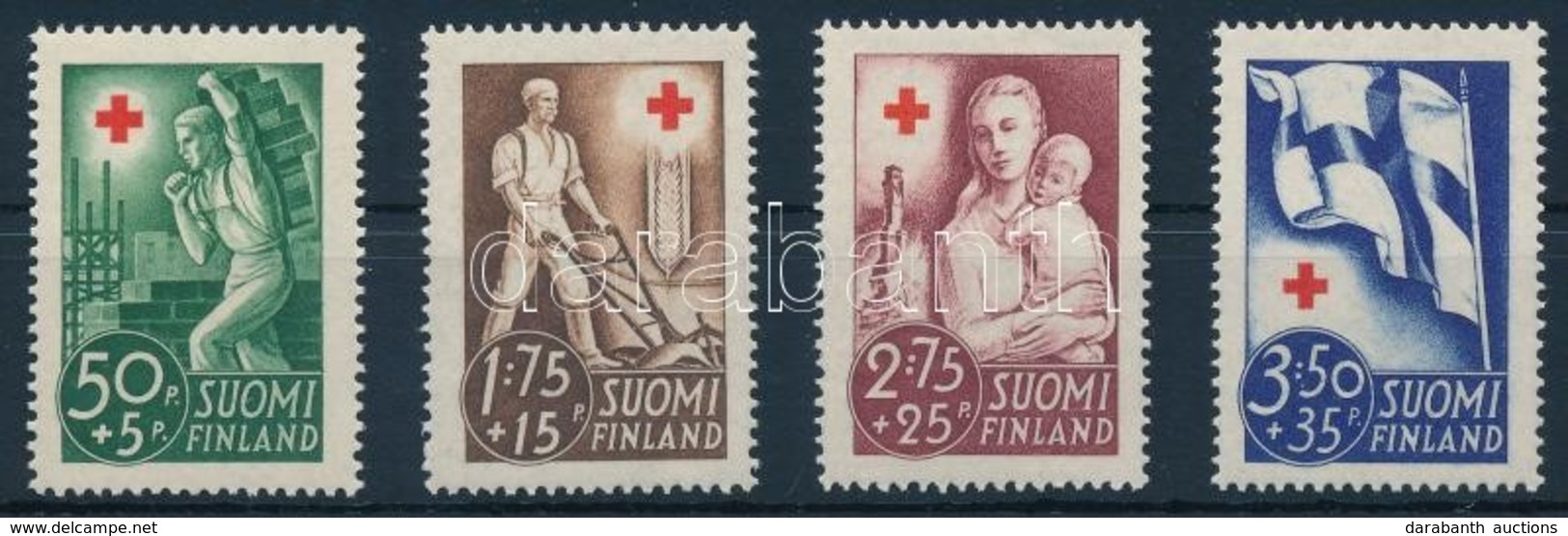 ** 1941 Vöröskereszt Sor,
Red Cross
Mi 233-236 - Autres & Non Classés