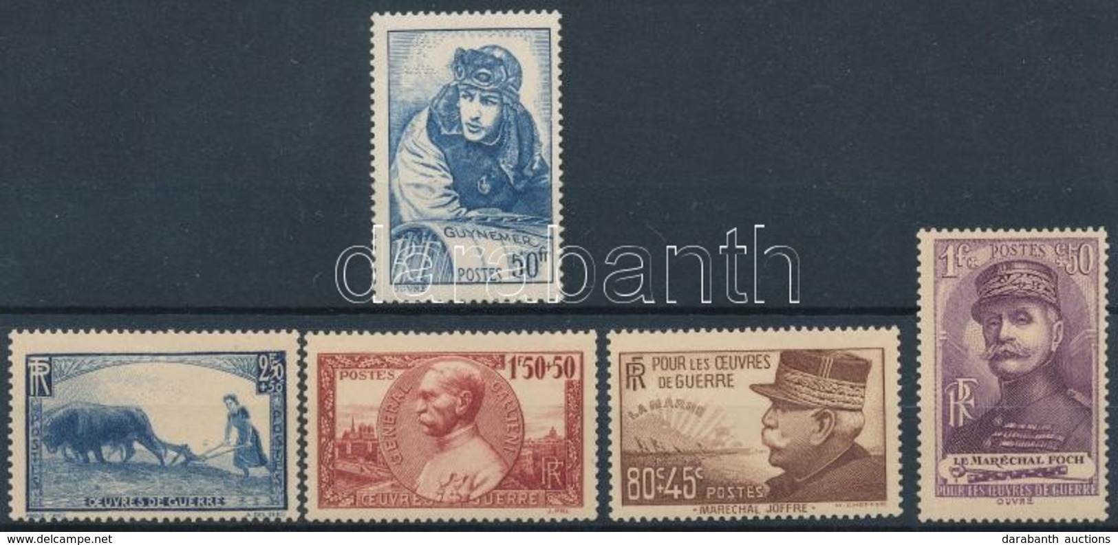 ** * 1940 Segély Mi 467-470 + 474 (**Mi EUR 55.-) - Other & Unclassified