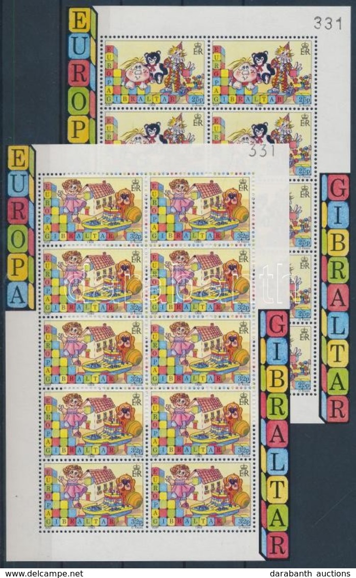 ** 1989 Europa CEPT Gyerekjátékok Kisív Sor Mi 563-564 - Autres & Non Classés
