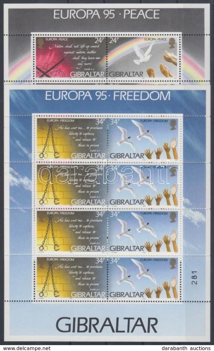 ** 1995 Europa CEPT Kisív Sor Mi 710-713 - Other & Unclassified