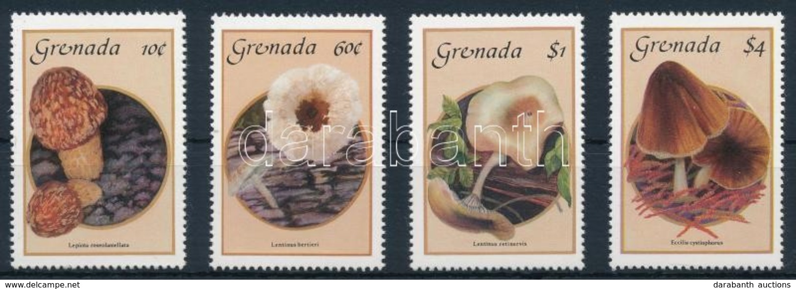 ** 1986 Gombák Sor Mi 1491-1494 + FDC + Blokk Mi 162 FDC-n - Autres & Non Classés