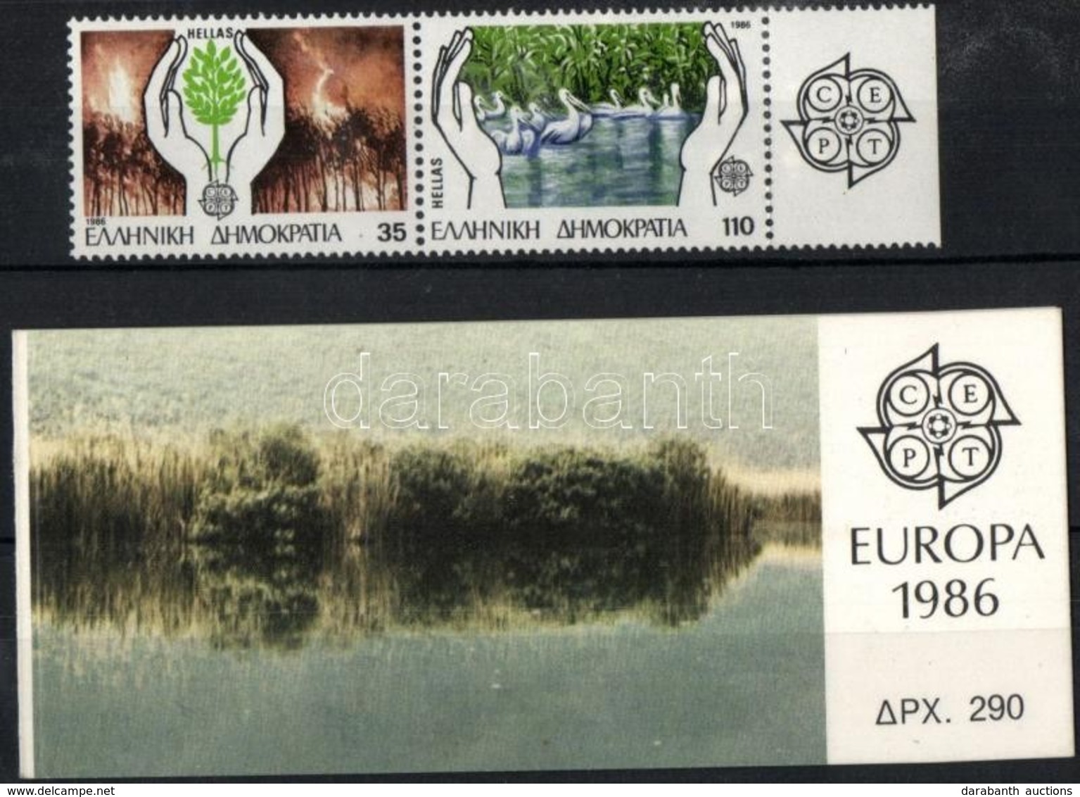 ** 1986 Europa CEPT: Környezetvédelem Pár Mi 1630-1631 A + Bélyegfüzet MH 5 - Autres & Non Classés