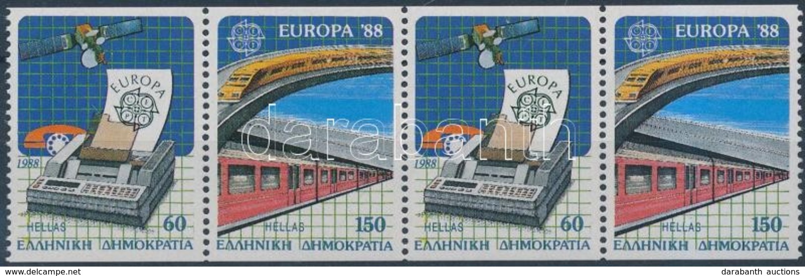 ** 1988 Európa CEPT Négyescsík Mi 1685-1686 C - Autres & Non Classés