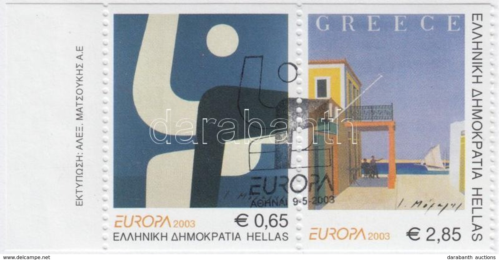 ** 2003 Europa CEPT Plakátművészet Bélyegfüzet MH 25 (Mi 2150 C-2151 C) - Autres & Non Classés