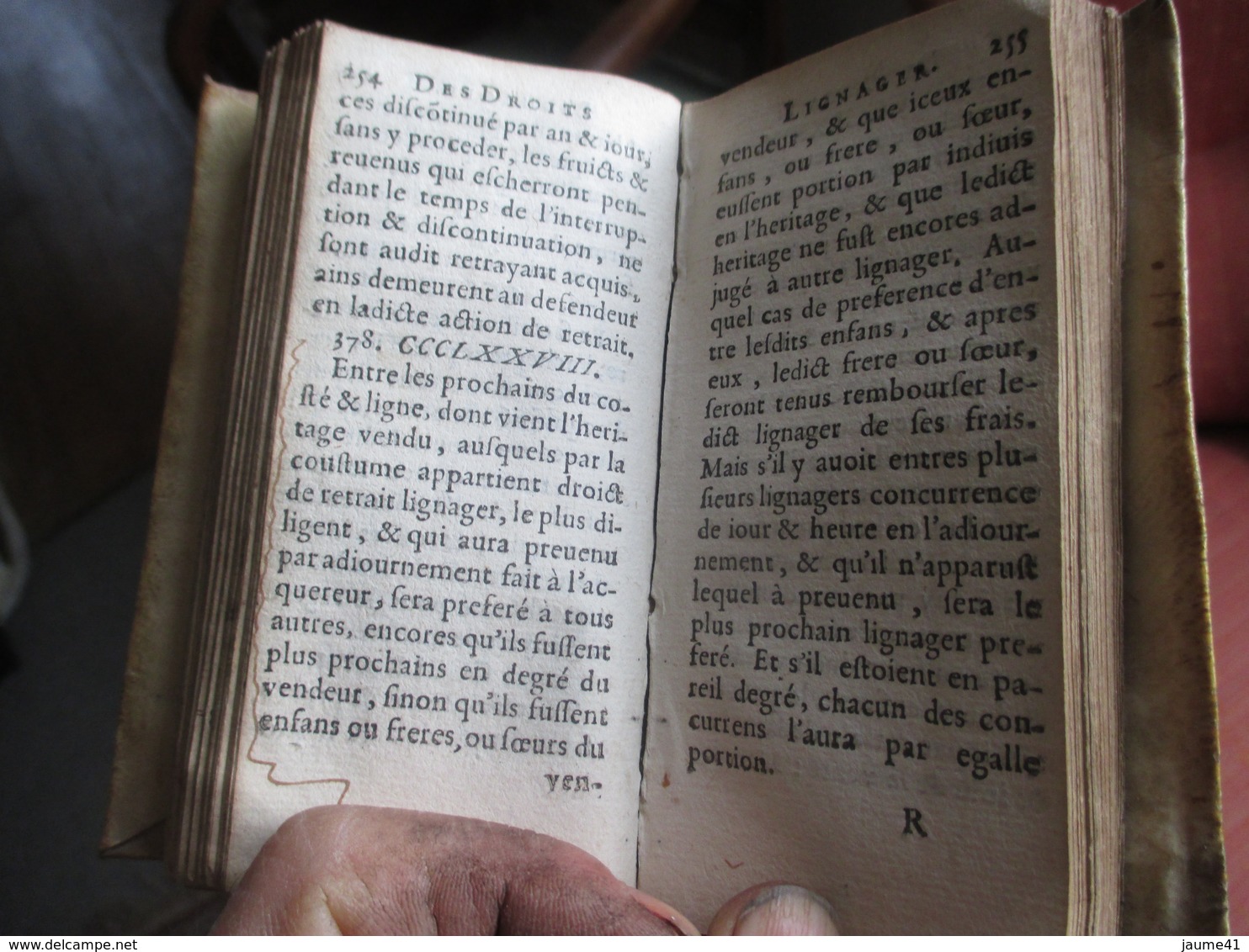 COUTUMES DU  DUCHE D'ORLEANS    ED. FRANCOIS BOYER  A ORLEANS     1647  ,  432 PAGES  ( 12X 6 CM. ) - Tot De 18de Eeuw