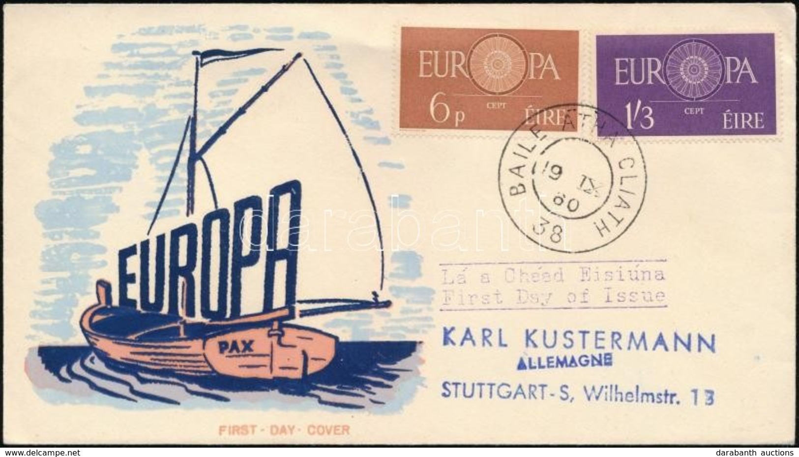 1950 Europa CEPT Sor Mi 146-147 FDC-n - Other & Unclassified