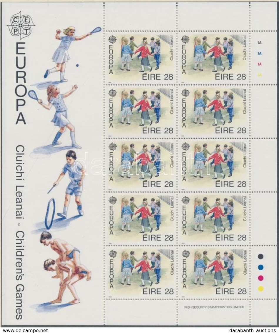 ** 1989 Europa CEPT Gyerekjátékok Kisív Sor Mi 679-680 - Autres & Non Classés