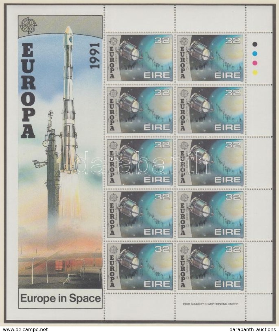 ** 1991 Europa CEPT Űrutazás Kisív Sor Mi 759-760 - Autres & Non Classés