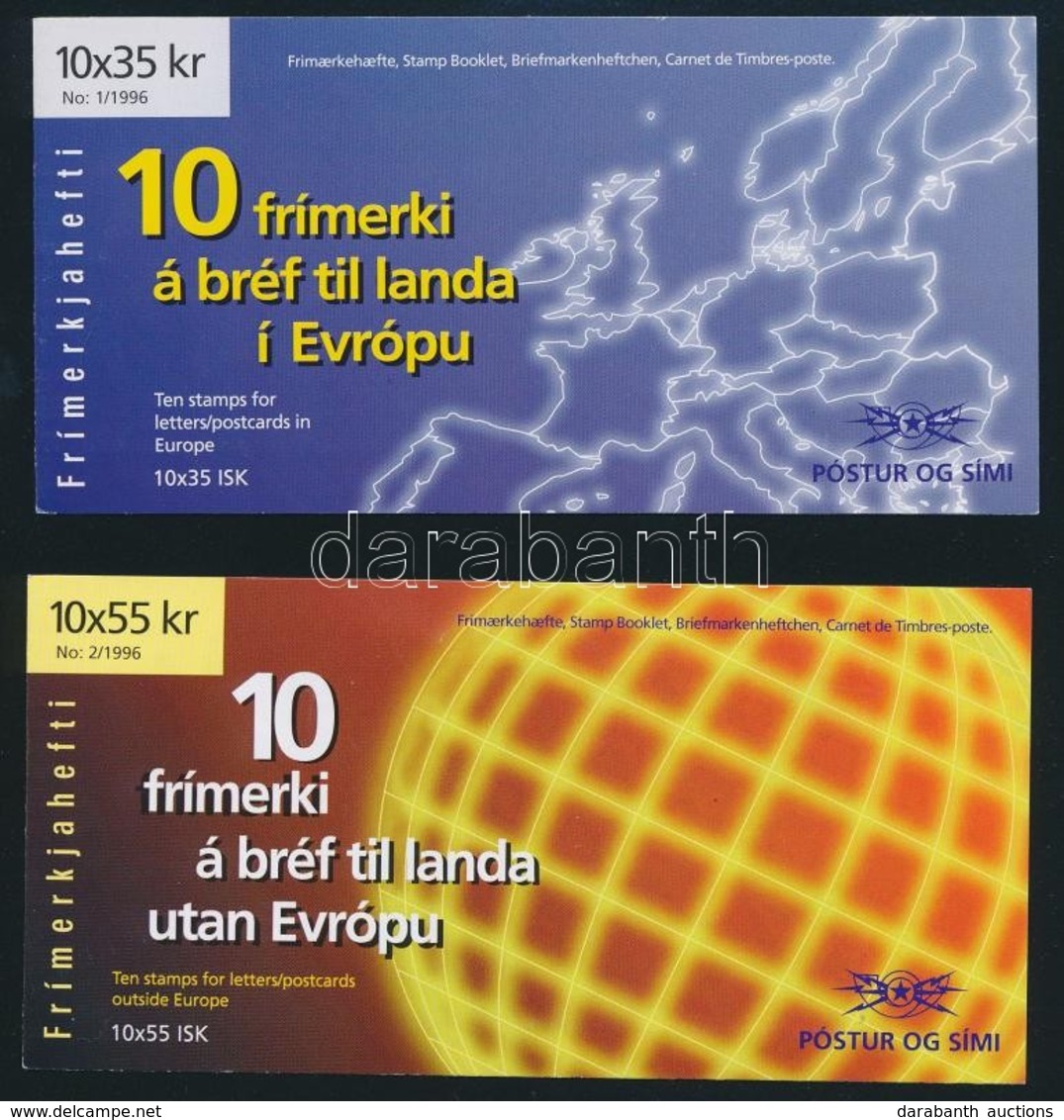** 1996 Europa CEPT: Híres Nők 2 Klf Bélyegfüzet Mi 844-845 - Autres & Non Classés