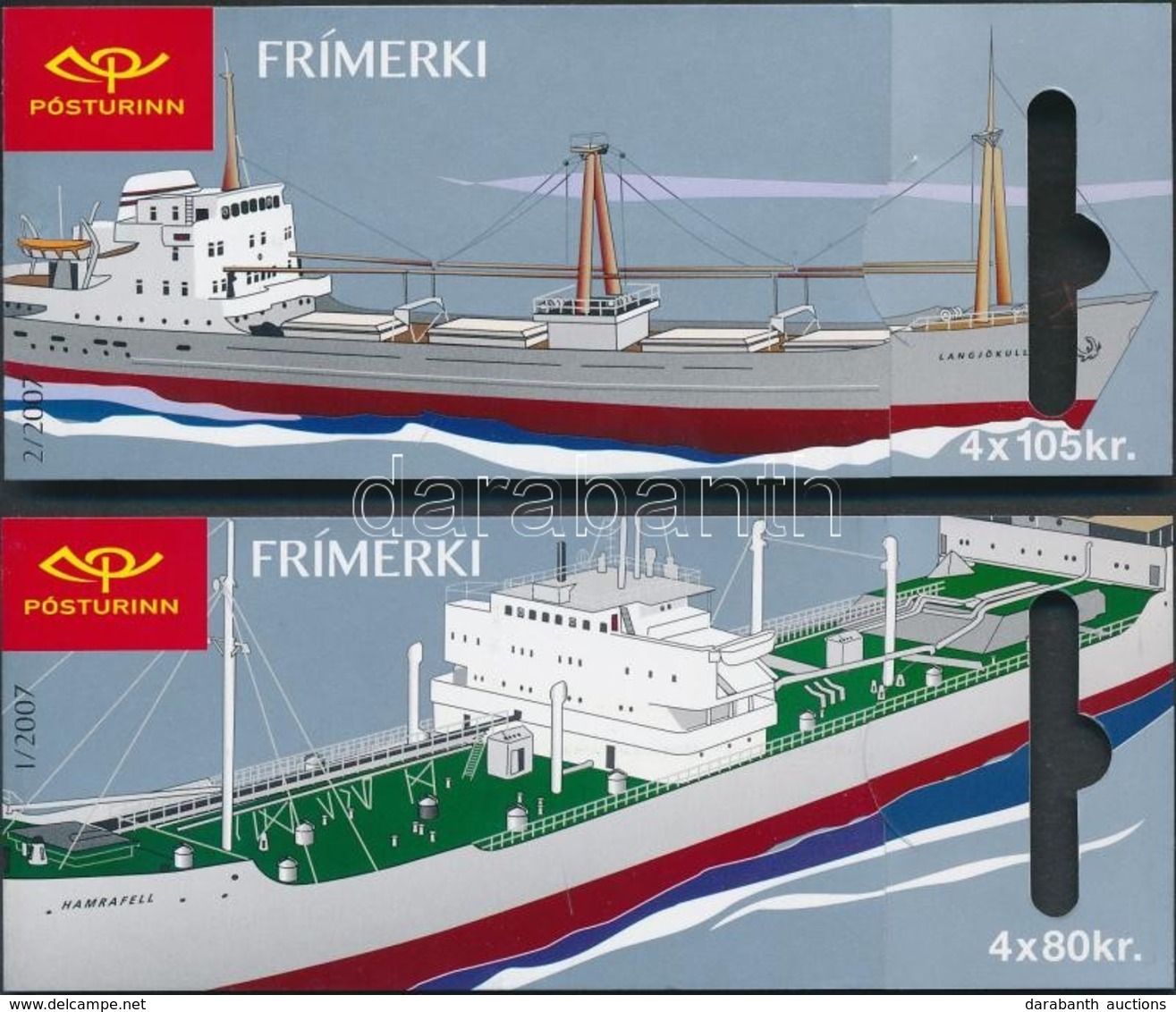 ** 2007 Forgalmi: Teherhajók 2 Bélyegfüzet Mi 1157-1160 D-E - Other & Unclassified