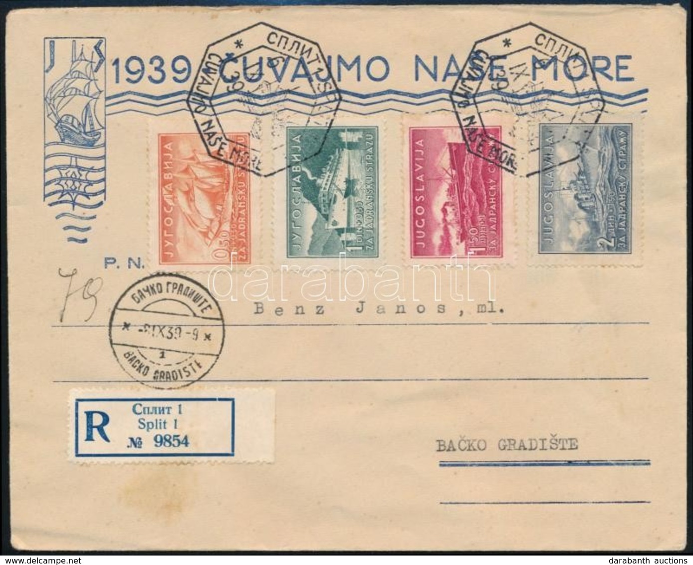 1939 Postakongresszus Mi 385-388 Ajánlott / Registered FDC - Autres & Non Classés