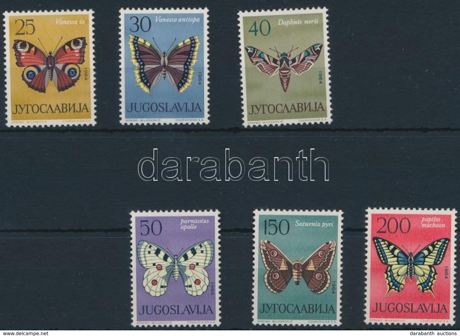 ** 1968 Pillangó Sor,
Butterfly
Mi 1069-1074 - Other & Unclassified