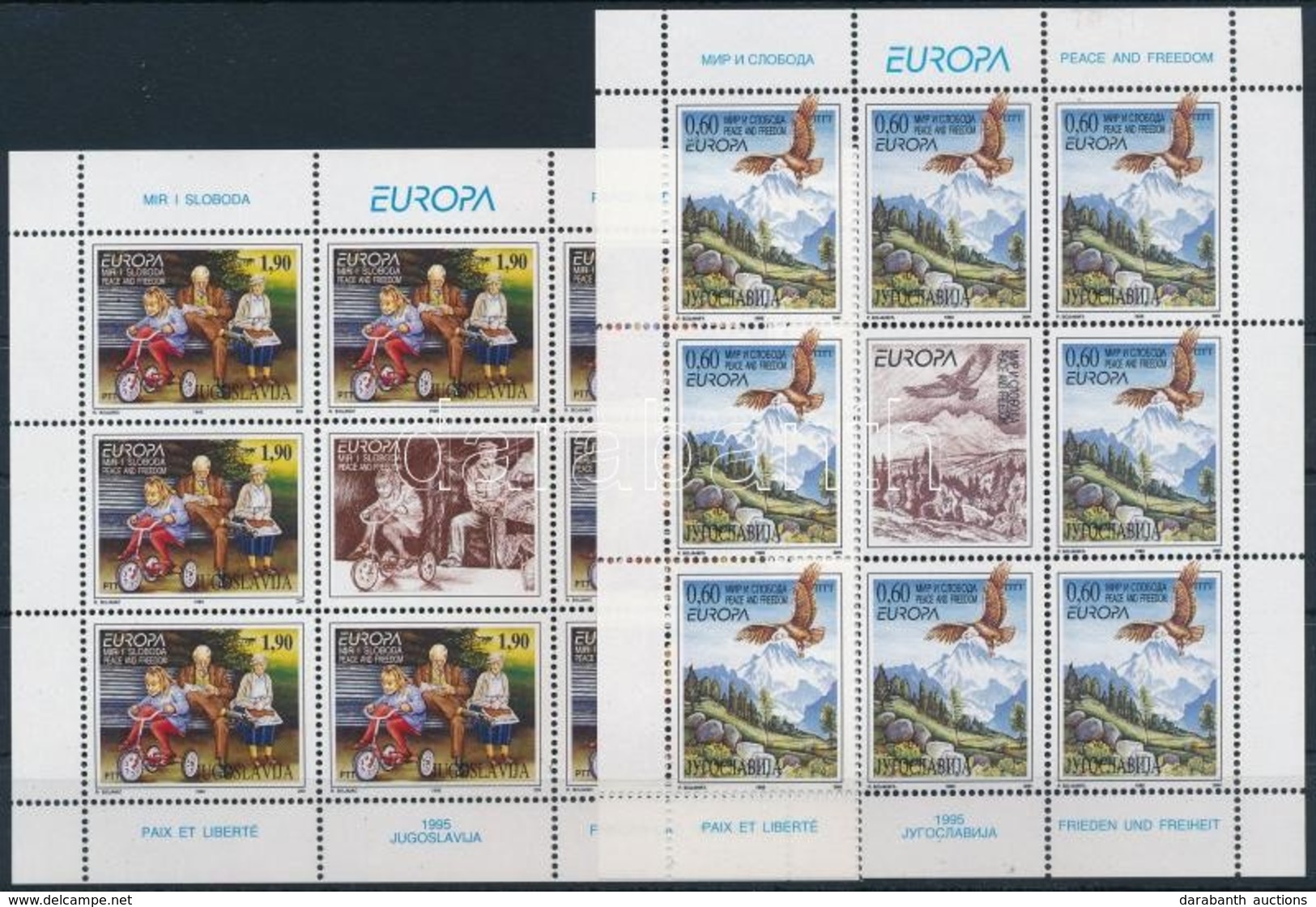 ** 1995 Európa CEPT - Béke és Szabadság Kisívsor Mi 2712-2713 - Autres & Non Classés