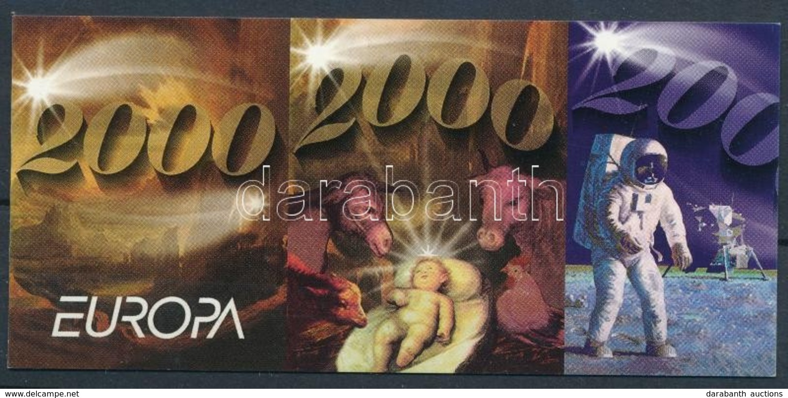 ** 2000  Europa CEPT Magán Bélyegfüzet, Benne Szelvényes Hármascsíkok  Mi 2975-2976 - Other & Unclassified