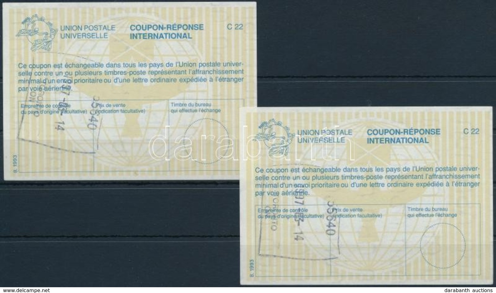 1997 2 Db Nemzetközi Válaszdíjszelvény /  2 International Reply Coupons - Other & Unclassified