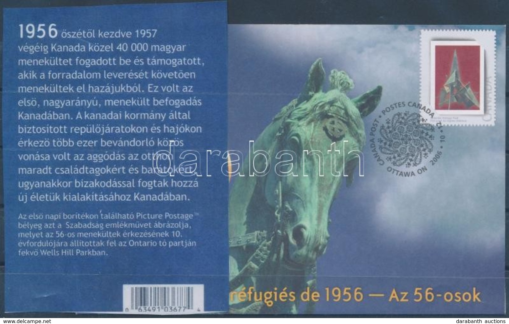 2006 Az 56-os Forradalom Emlékére FDC HUNGARIKA - Autres & Non Classés