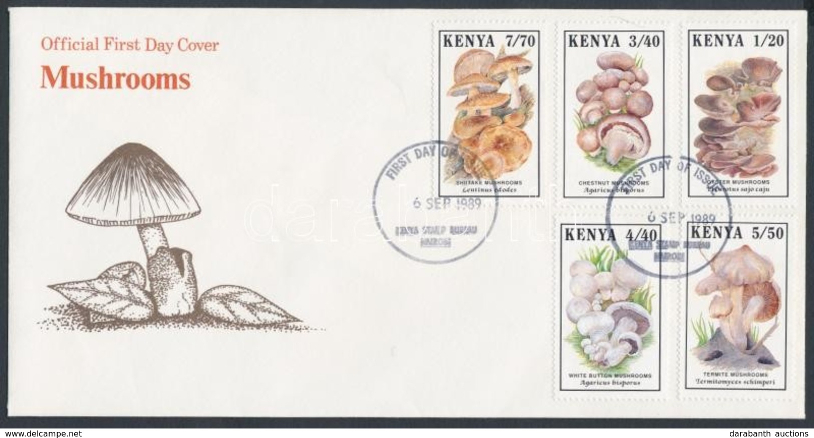 1991 Gomba Sor Mi 486-490 FDC-n - Autres & Non Classés