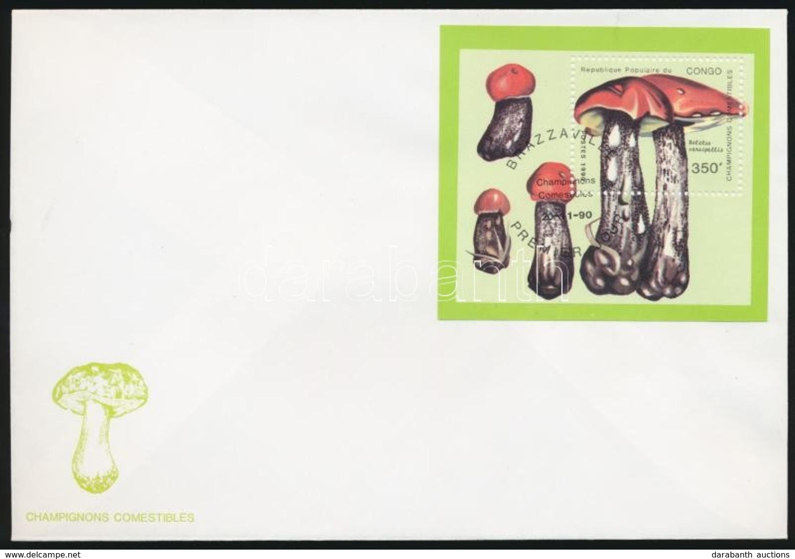 1991 Gomba Sor Mi 1205-1211 + Blokk Mi 534 Db FDC-n - Autres & Non Classés