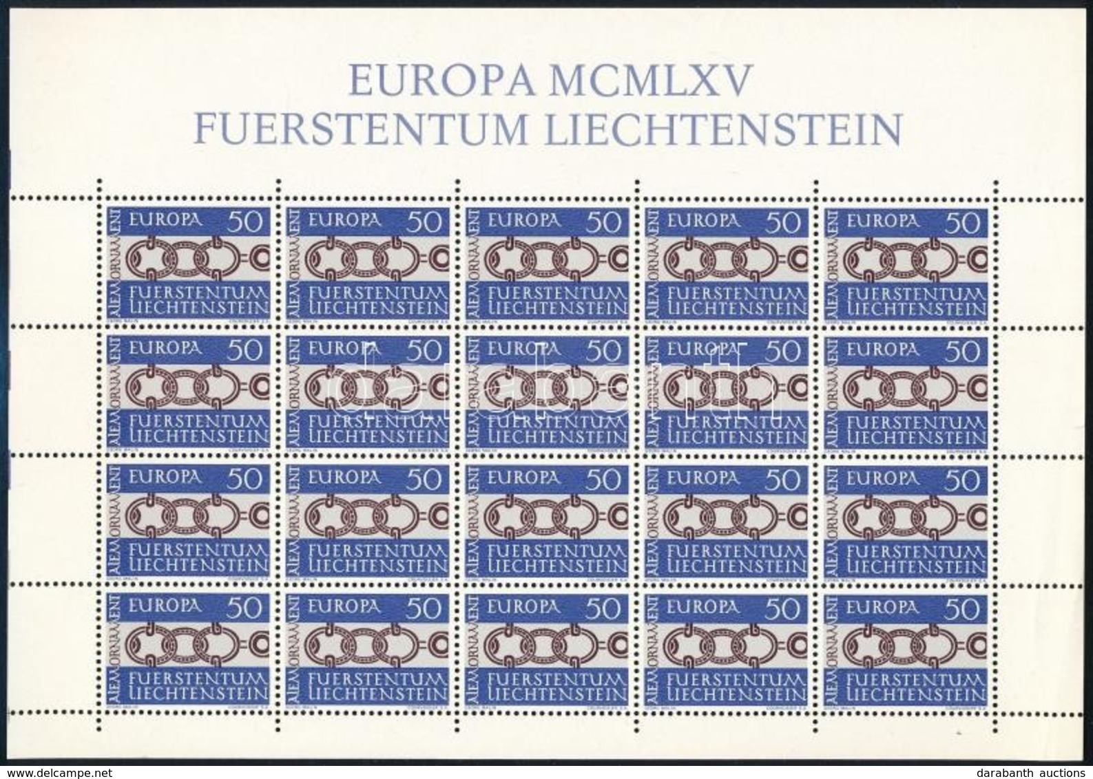 ** 1965 Európa CEPT Kisív Mi 454 - Other & Unclassified