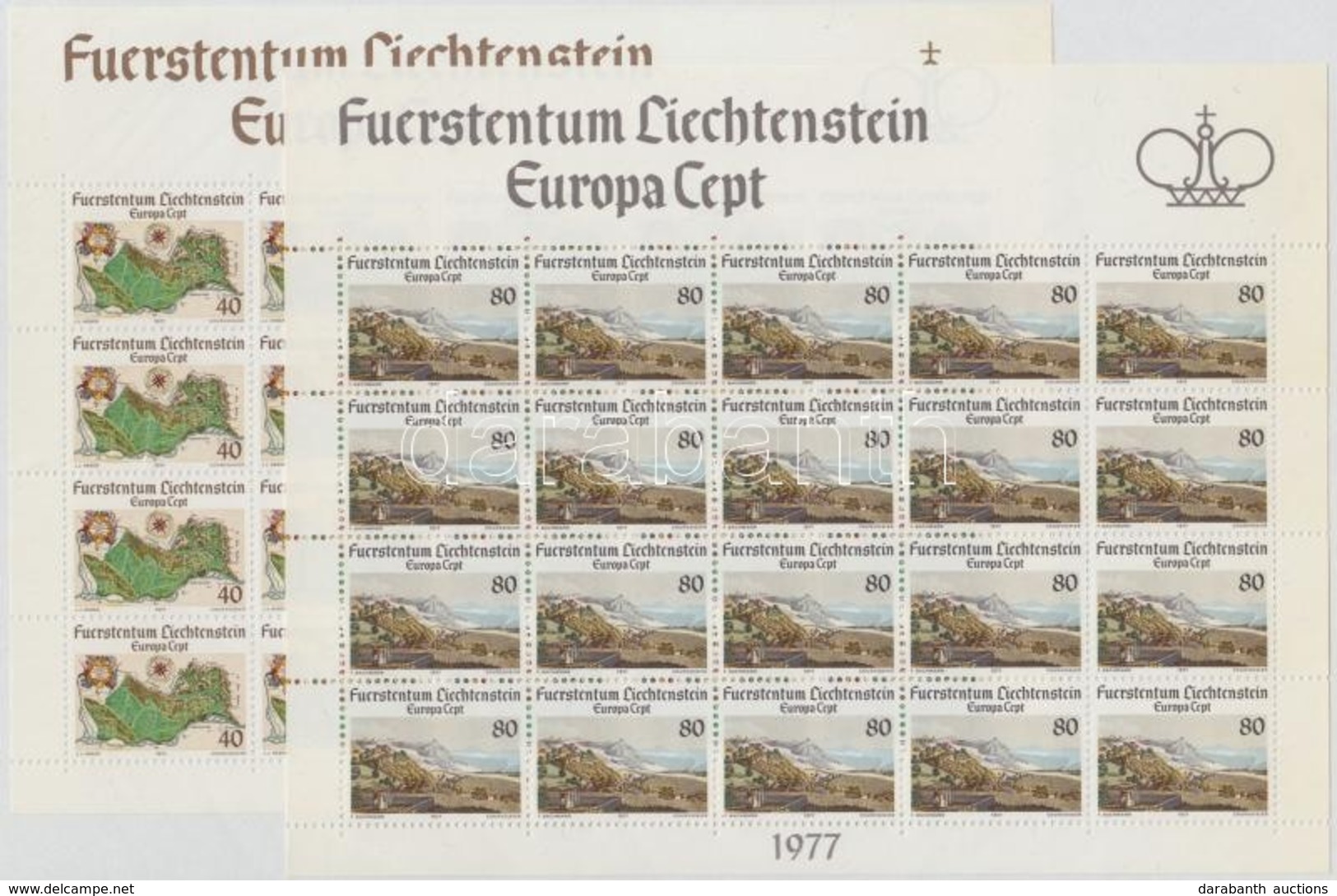 ** 1977 Europa CEPT, Tájak Kisívsor Mi 667-668 - Autres & Non Classés