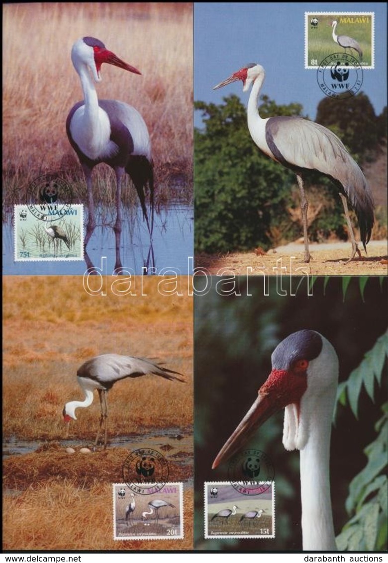 1987 WWF: Darumadár 4 Db CM-en,
WWF: Crane On 4 CM
Mi 477-480X - Other & Unclassified