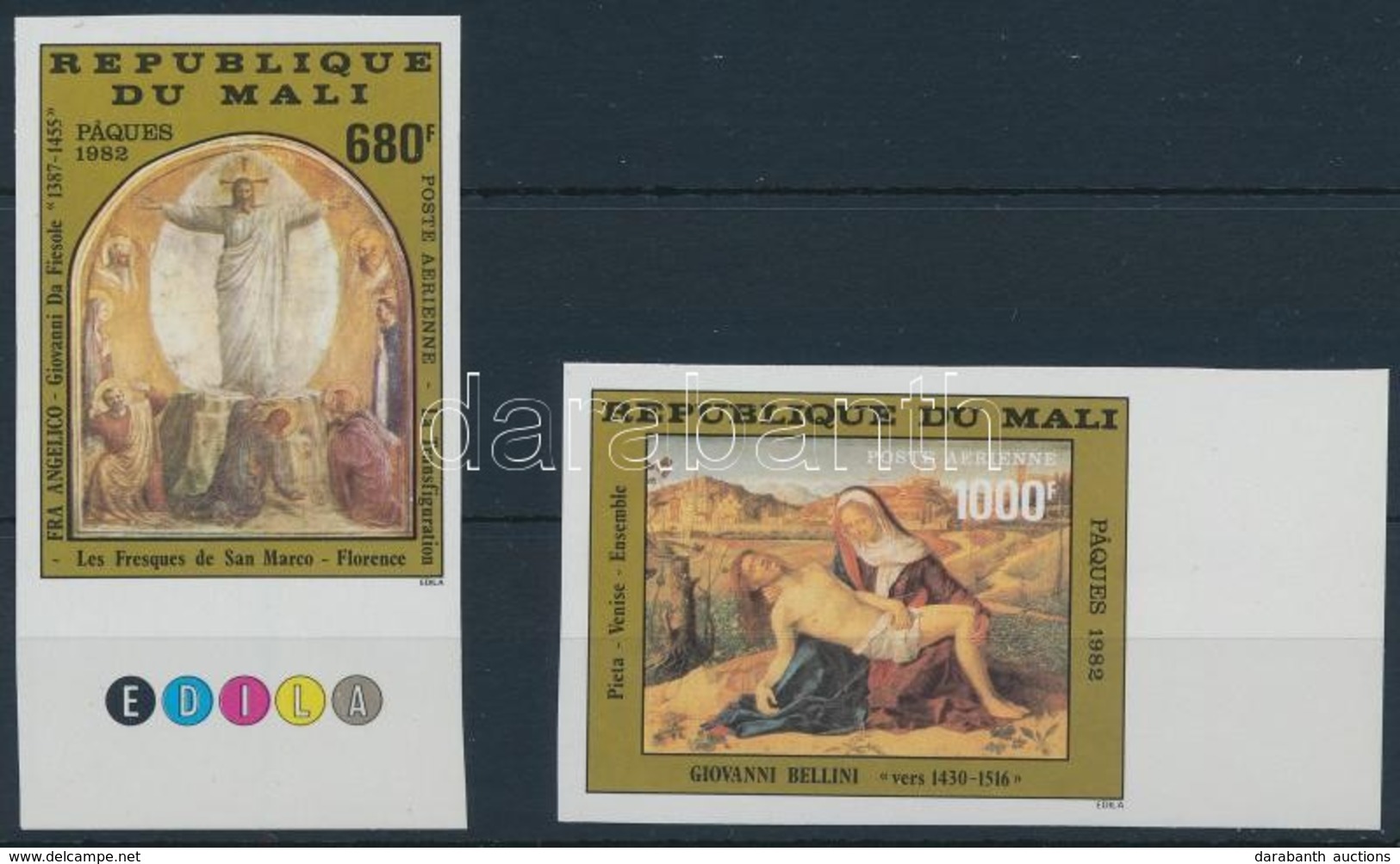 ** 1982 Húsvét Vágott ívszéli Sor,
Easter Imperforate Margin Set Mi 915-916 - Autres & Non Classés